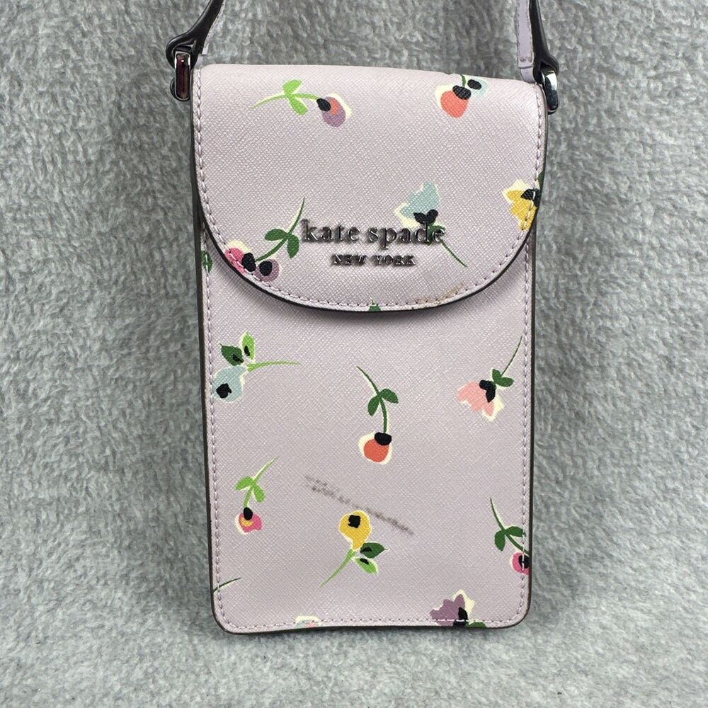 Kate Spade New York Cameron Phone Lilac Floral phone Crossbody Bag